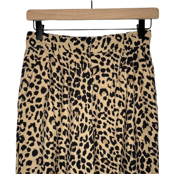 & Other Stories Leopard High Waist Tapered Trousers Pants - Picture 7 of 16